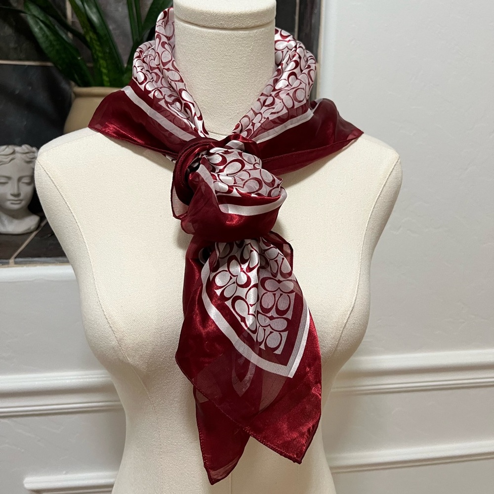 Coach Monogram Large Scarf - Picture 5 of 14